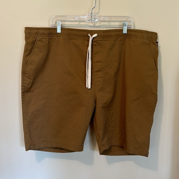 Goodfellow NEW Men’s Twill Shorts Size XXL Casual Elastic Drawstring Waist NWT - Picture 4 of 13